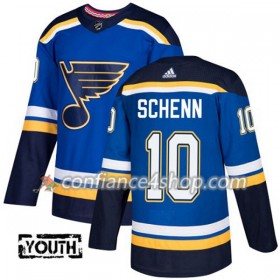 Adidas Maillot de Hockey St. Louis Blues Brayden Schenn 10 2017-2018 Bleu Authentic - Enfant